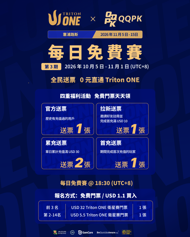 标题:USD 5.5 Triton ONE 卫星賽门票