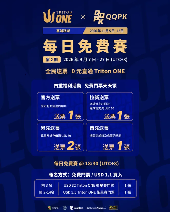 每日免费赛第 2 期|0 元直通 Triton ONE