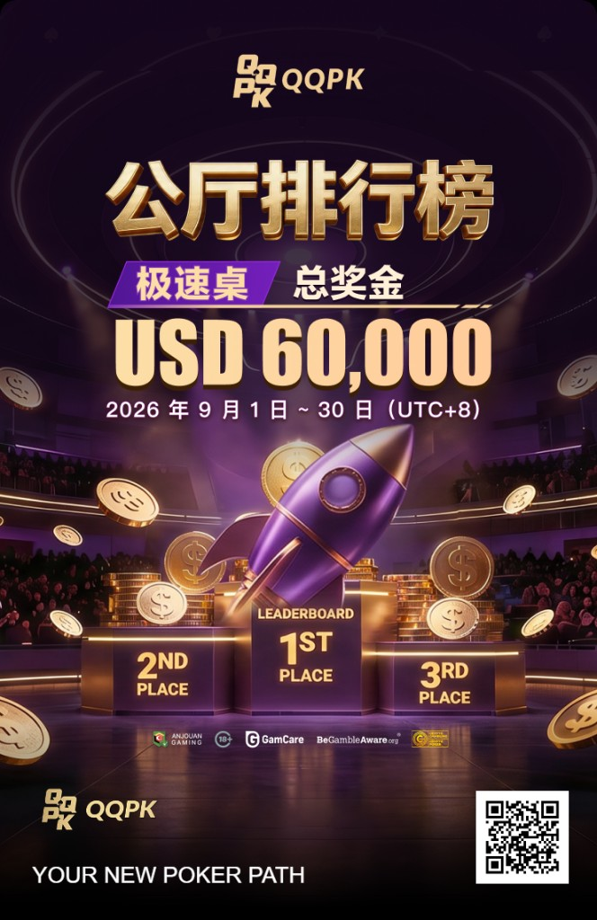 公廳排行榜|極速桌 USD 60,000